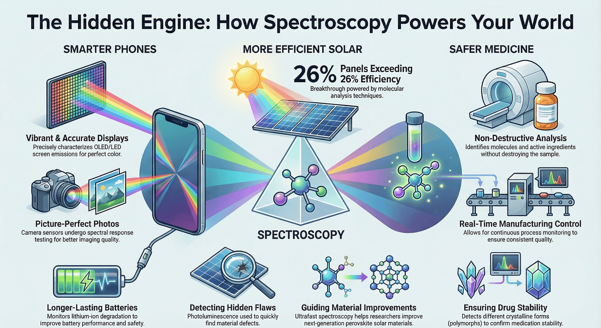 How Advanced Spectroscopy is Revolutionizing Modern Technology: From Smartphones to Solar Cells