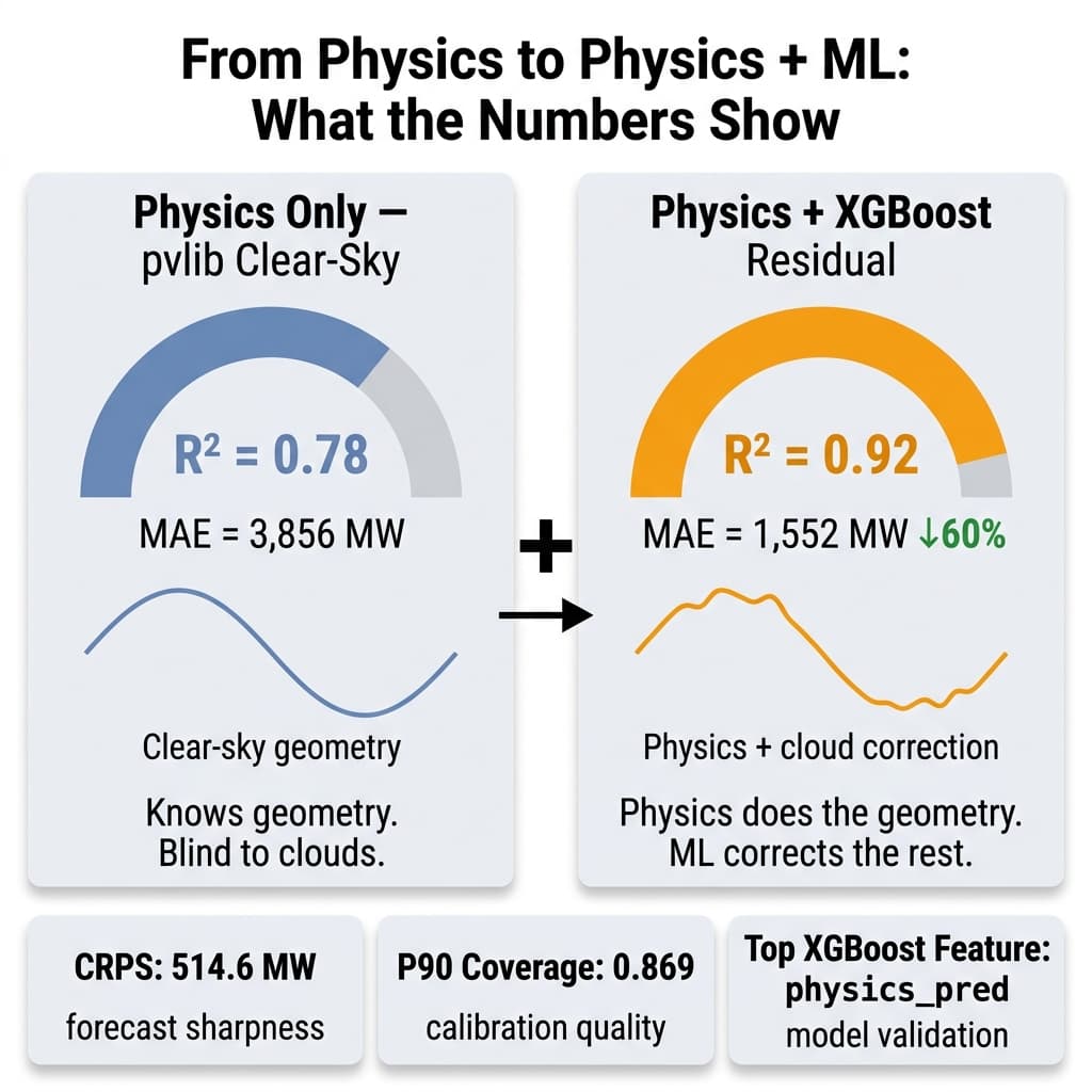 Why I Used Physics to Make XGBoost Better at Solar Forecasting